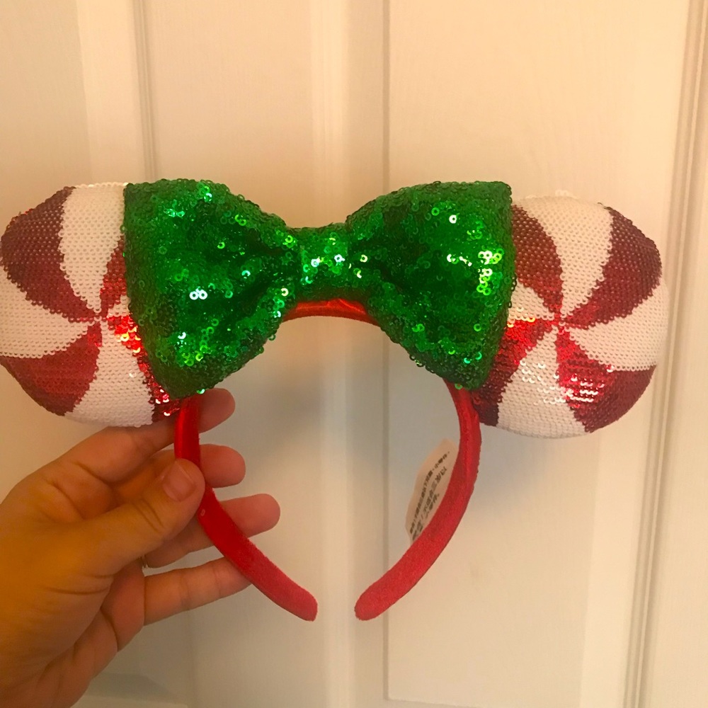Minnie Mouse Christmas Candy Cane Cutie Ears Disney